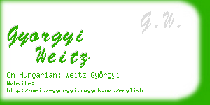gyorgyi weitz business card