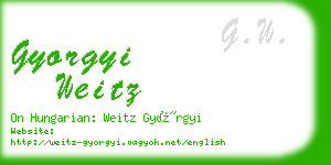 gyorgyi weitz business card